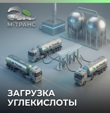 Автоцистерна М-Транс для перевозки сжиженной углекислоты по России