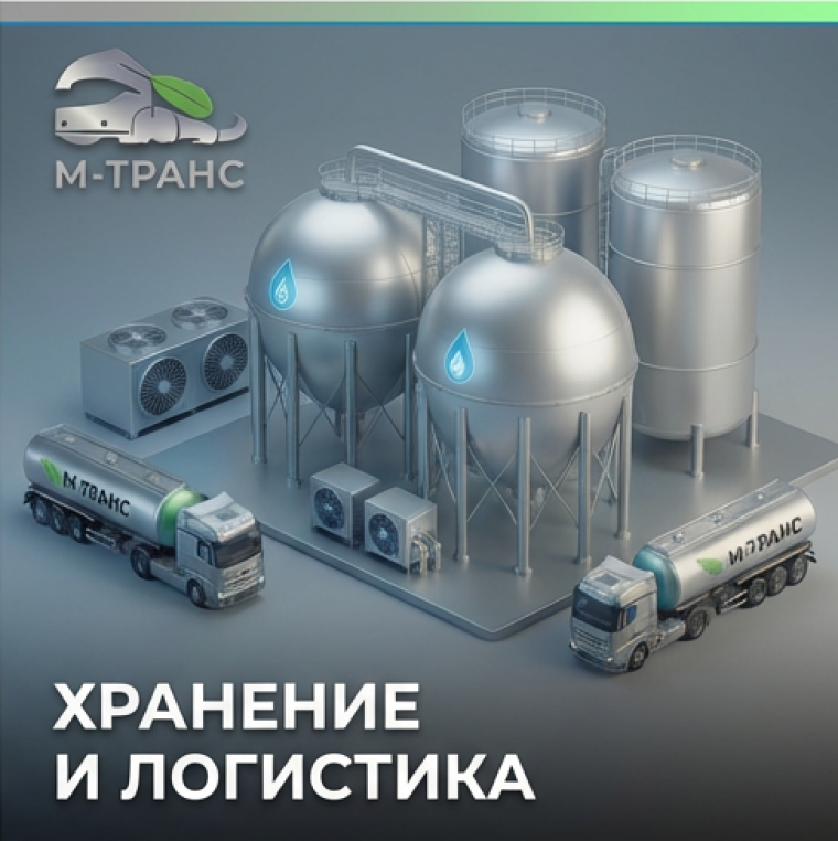 Автоцистерна М-Транс с жидкой углекислотой на маршруте
