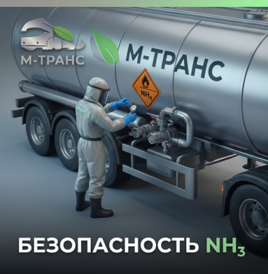 Автопарк изотермических автоцистерн М-Транс для перевозки аммиака